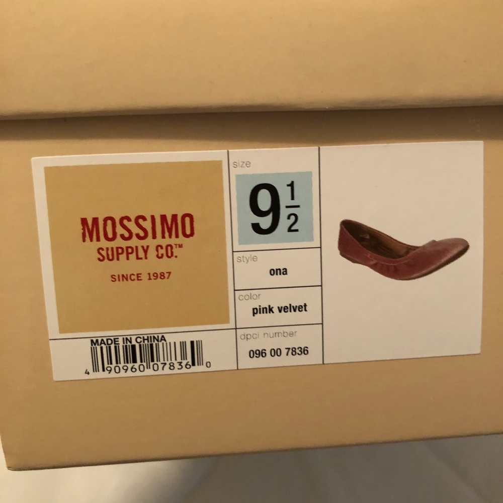 Brand New in Box Pink Velvet Flats